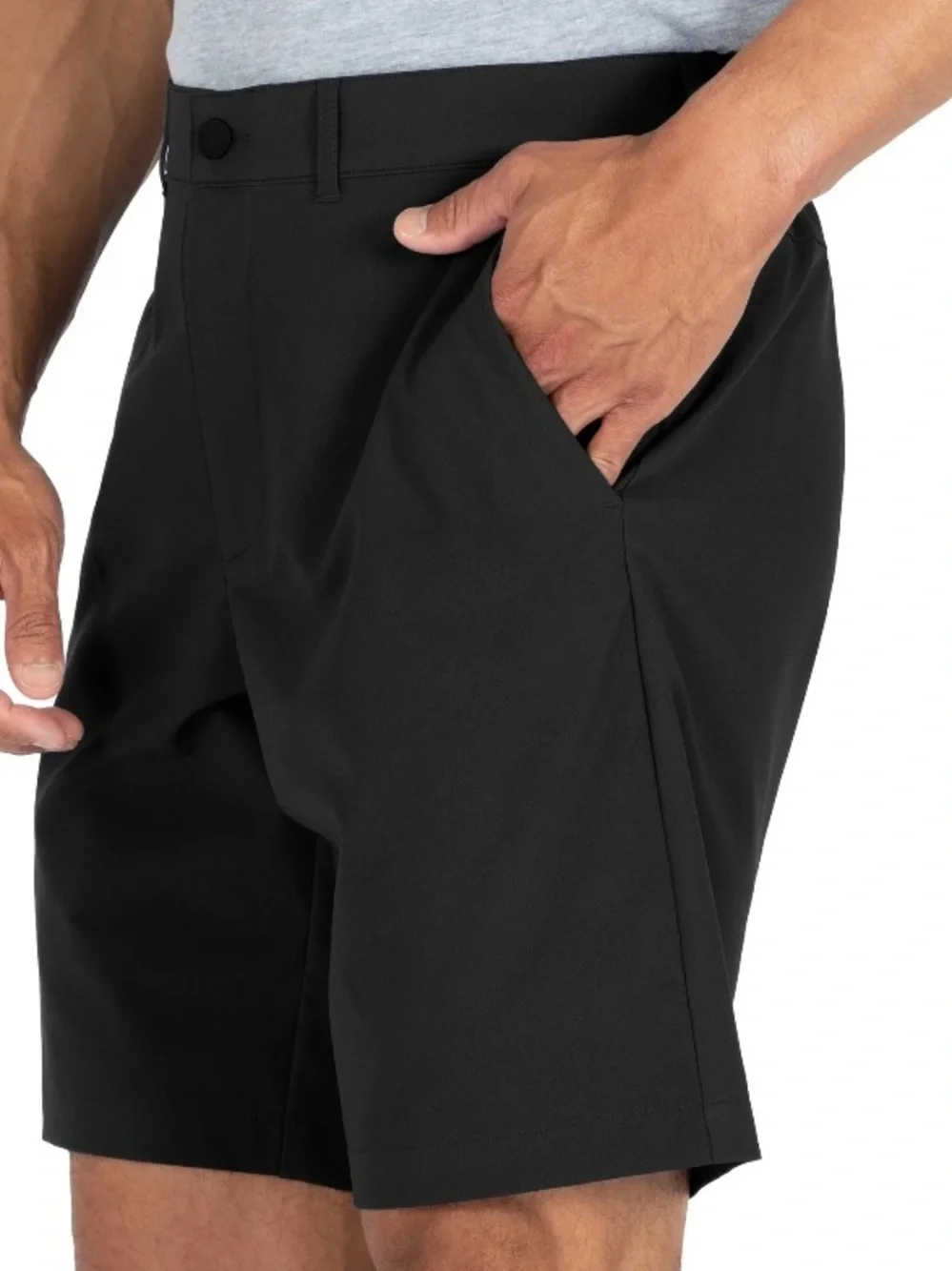 Gerry Tech Short - Men's Straight-Fit Light Gray Performance Shorts